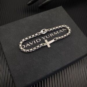 David Yurman Silver Cross Link Bracelet